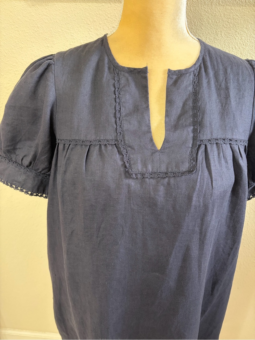 Tuckernuck Bridget Navy Linen Dress - Picture 4 of 11